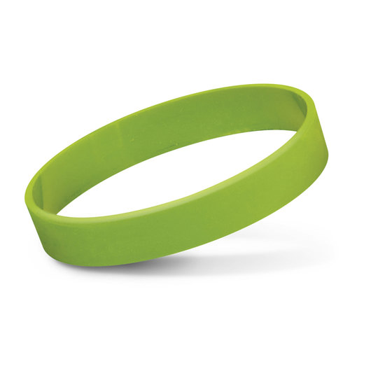 Debossed Silicone Bands Bright Green